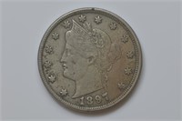 1897 Liberty Head V Nickel