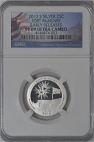 2013-S Silver Fort McHenry Quarter NGC PF69 Ultra