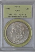 1903 Morgan Silver Dollar PCGS AU55