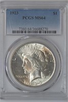 1923 Peace Silver Dollar PCGS MS64