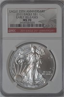 2011 ASE American Silver Eagle NGC MS70