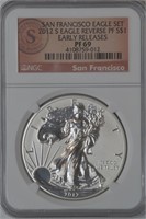 2012-S ASE American Silver Eagle NGC PF69 Reverse