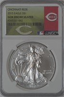 2015 ASE American Silver Eagle NGC Gem UNC