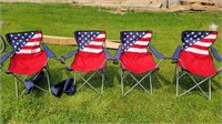 4 USA bag chairs