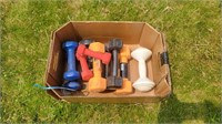 Box of free weights