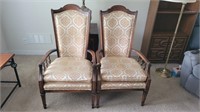 2 vintage upholstered chairs