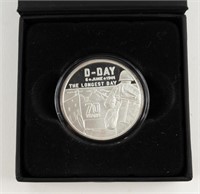 Coin 1 Troy Oz. Silver Coin - D-Day, Heroes