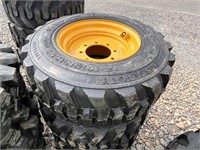 QTY 4- 12-16.5 SKS332 Tires For NH/JD/C