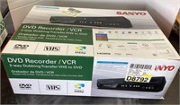 NEW Sanyo DVD recorder / VCR