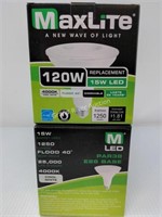 x2 Maxlite 15W LED Light Bulbs