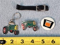 Vintage Oliver Pins & Keychain