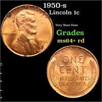 1950-s Lincoln Cent 1c Grades Choice+ Unc RD