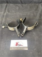 Silver trimmed spurs