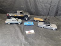 Toy trucks and trailer