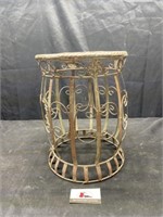 Metal plant stand or garden stool