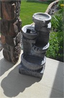 NICE RESIN WATER FOUNTAIN , WORKS, 34" TALL