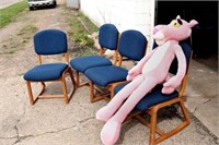 Pink Panther & (4) Chairs