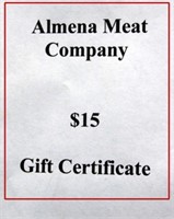 Almena Meat Company $15 Gift Certificate