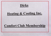 Dirks Heating & Cooling Comfort Club Membership