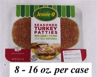Jennie O Turkey Patties - (8) 16Oz Per Case