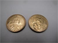 Pair of P $1.00 Sacagawea Coins