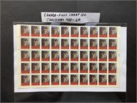 Stamps - Christmas 1969 - 6cent sheet of 100