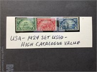 Stamps - USA - 1924 Set Hi Catal.