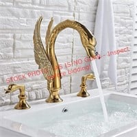 Rozin Gold Bathroom Swan Faucet