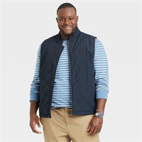 Men's Big & Tall In The Navy Lightweight Quilted