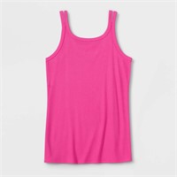 Girls' Soft Ribbed Tank Top - All in Motion Pink