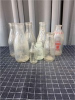 ByronA1C3 8pc Dairy glass bottles McDonald, Freema