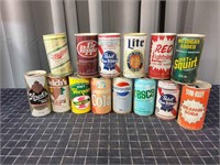 ByronA1C3 14pc Vernors, Jamaca Cola pull tab cans