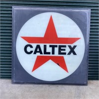 Large Original Caltex Perspex Light Box Lense