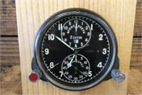 Russian Aircraft Clock on Desk Stand