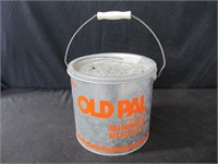OLD PAL GALVANIZED FLOATING MINNOW PAIL
