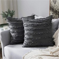 Set of 2 Decorative Boho Throw Pillow Covers