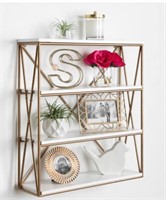 White Metal Decorative Wall Shelf