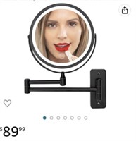 Wall Mounted Lighted Makeup Mirror - Swing Arm