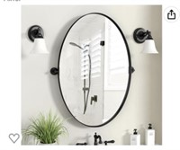 HMANGE Pivot Bathroom Mirror 18 x 28 Inch Matte