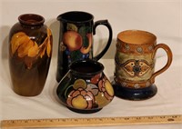 (4) Pieces Of Pottery