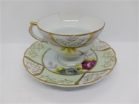 Shafford Hand Painted Cup and Saucer Japan