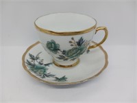 Blue Flowers Cup and Saucer China 9020
