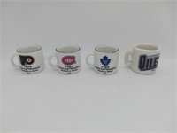 Hockey Mini Mug of 4 Lot B