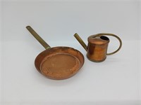 Mini Copper Frying Pan and Water Can