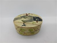 Woodpecker Design Wood Box Container (Hand Made in