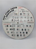1952 Saco Stamp Finder and Identifier Wheel
