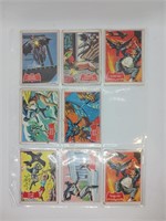 1966 TCG Batman Cards Lot of 8 (Red Bat)
