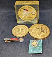 Assorted Taekwondo Medals & Pins