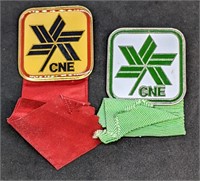 2 1980's CNE Pins / Ribbons