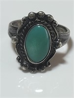 BELL TRADING POST NA Sterling Silver Turquoise Rin